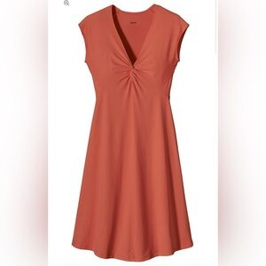 Patagonia Bandha Twist Front Dress Terra Cotta M